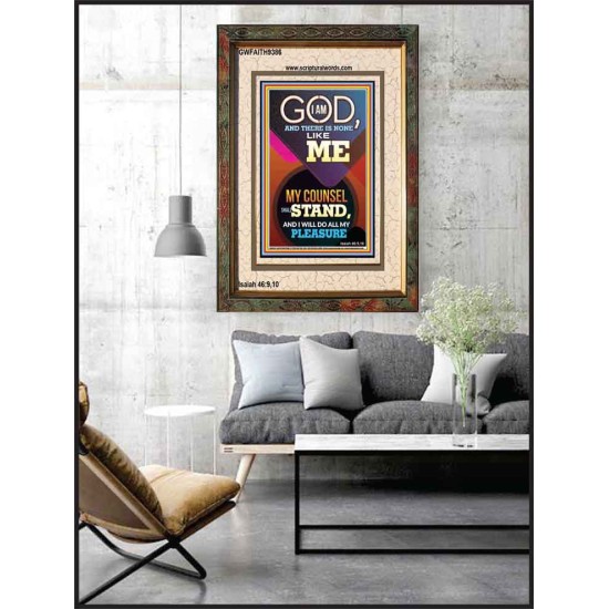 MY COUNSEL SHALL STAND  Ultimate Inspirational Wall Art Portrait  GWFAITH9386  