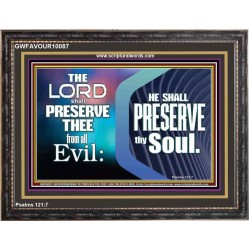 THY SOUL IS PRESERVED FROM ALL EVIL  Wall Décor  GWFAVOUR10087  "45X33"