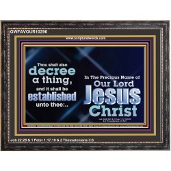 THE LIGHT SHALL SHINE UPON THY WAYS  Christian Quote Wooden Frame  GWFAVOUR10296  "45X33"