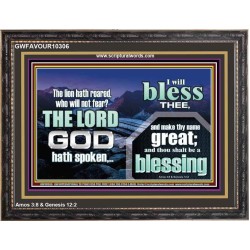I BLESS THEE AND THOU SHALT BE A BLESSING  Custom Wall Scripture Art  GWFAVOUR10306  "45X33"