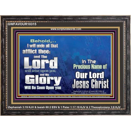 HIS GLORY SHALL BE SEEN UPON YOU  Custom Art and Wall Décor  GWFAVOUR10315  