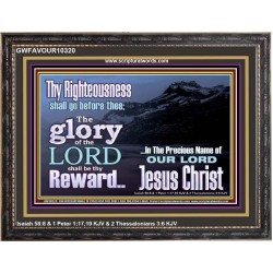 THE GLORY OF THE LORD WILL BE UPON YOU  Custom Inspiration Scriptural Art Wooden Frame  GWFAVOUR10320  "45X33"