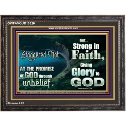 STAGGERED NOT AT THE PROMISE  Art & Décor Wooden Frame  GWFAVOUR10326  "45X33"