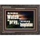 WATCH AND PRAY BRETHREN  Bible Verses Wooden Frame Art  GWFAVOUR10335  