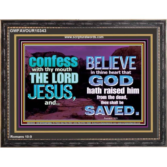 IN CHRIST JESUS IS ULTIMATE DELIVERANCE  Bible Verse for Home Wooden Frame  GWFAVOUR10343  