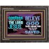 IN CHRIST JESUS IS ULTIMATE DELIVERANCE  Bible Verse for Home Wooden Frame  GWFAVOUR10343  "45X33"