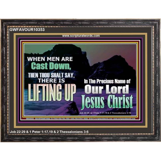 THOU SHALL SAY LIFTING UP  Ultimate Inspirational Wall Art Picture  GWFAVOUR10353  