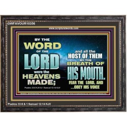THE BREATH OF HIS MOUTH  Ultimate Power Picture  GWFAVOUR10356  "45X33"