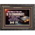 KEEP THE TEN COMMANDMENTS FERVENTLY  Ultimate Power Wooden Frame  GWFAVOUR10374  "45X33"