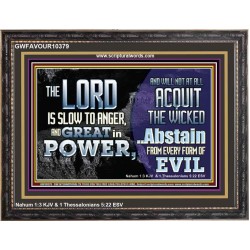 THE LORD GOD ALMIGHTY GREAT IN POWER  Sanctuary Wall Wooden Frame  GWFAVOUR10379  "45X33"
