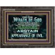 UNGODLINESS AND UNRIGHTEOUSNESS OUTLAW IN ETERNITY  Righteous Living Christian Wooden Frame  GWFAVOUR10402  