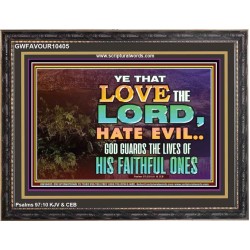 GOD GUARDS THE LIVES OF HIS FAITHFUL ONES  Children Room Wall Wooden Frame  GWFAVOUR10405  "45X33"