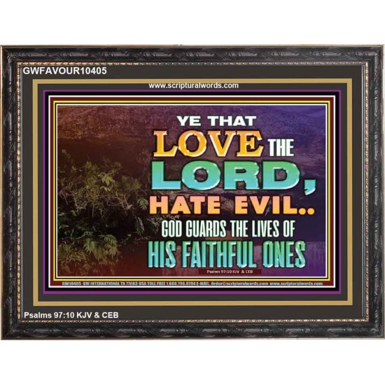 GOD GUARDS THE LIVES OF HIS FAITHFUL ONES  Children Room Wall Wooden Frame  GWFAVOUR10405  