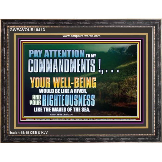 LET YOUR RIGHTEOUSNESS BE LIKE THE WAVES OF THE SEA  Church Wooden Frame  GWFAVOUR10413  