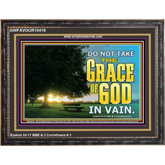 DO NOT TAKE THE GRACE OF GOD IN VAIN  Ultimate Power Wooden Frame  GWFAVOUR10419  