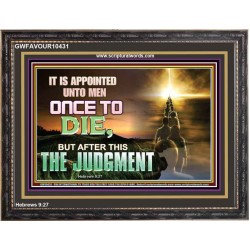 AFTER DEATH IS JUDGEMENT  Bible Verses Art Prints  GWFAVOUR10431  