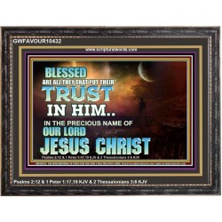 THE PRECIOUS NAME OF OUR LORD JESUS CHRIST  Bible Verse Art Prints  GWFAVOUR10432  "45X33"