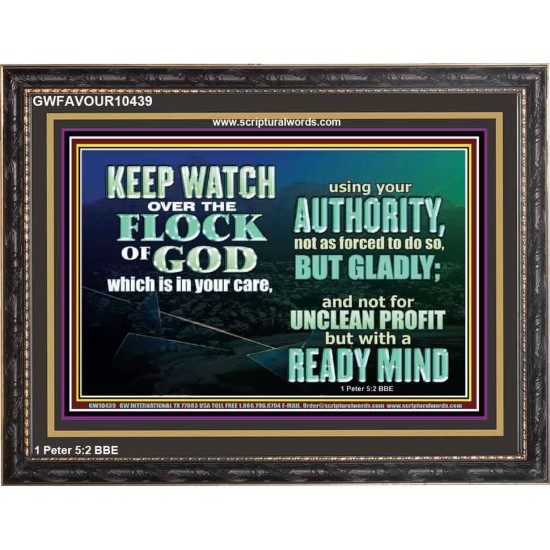 WATCH THE FLOCK OF GOD IN YOUR CARE  Scriptures Décor Wall Art  GWFAVOUR10439  