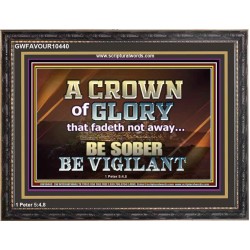 CROWN OF GLORY FOR OVERCOMERS  Scriptures Décor Wall Art  GWFAVOUR10440  "45X33"