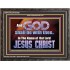 GOD SHALL BE WITH THEE  Bible Verses Wooden Frame  GWFAVOUR10448  "45X33"