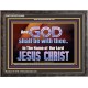 GOD SHALL BE WITH THEE  Bible Verses Wooden Frame  GWFAVOUR10448  