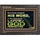 THOSE WHO KEEP THE WORD OF GOD ENJOY HIS GREAT LOVE  Bible Verses Wall Art  GWFAVOUR10482  