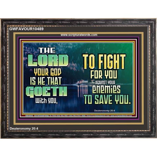 THE LORD IS WITH YOU TO SAVE YOU  Christian Wall Décor  GWFAVOUR10489  