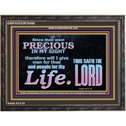 YOU ARE PRECIOUS IN THE SIGHT OF THE LIVING GOD  Modern Christian Wall Décor  GWFAVOUR10490  "45X33"