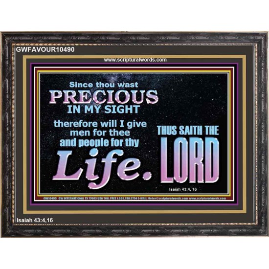 YOU ARE PRECIOUS IN THE SIGHT OF THE LIVING GOD  Modern Christian Wall Décor  GWFAVOUR10490  