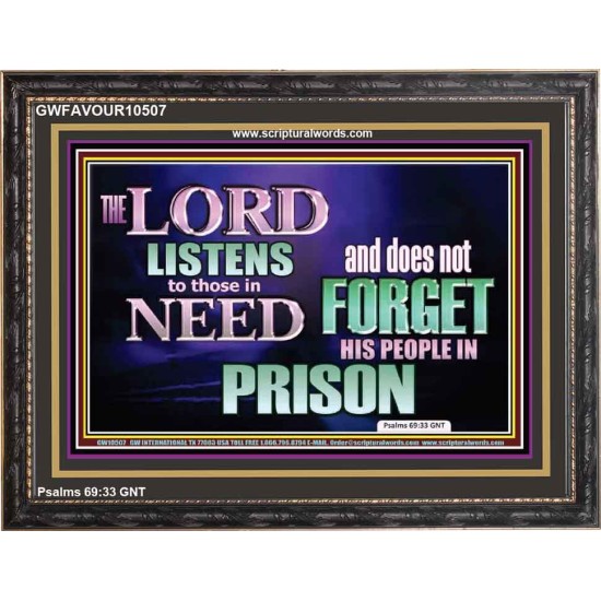 THE LORD NEVER FORGET HIS CHILDREN  Christian Artwork Wooden Frame  GWFAVOUR10507  