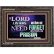 THE LORD NEVER FORGET HIS CHILDREN  Christian Artwork Wooden Frame  GWFAVOUR10507  