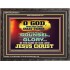 GUIDE ME THY COUNSEL GREAT AND MIGHTY GOD  Biblical Art Wooden Frame  GWFAVOUR10511  "45X33"