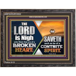 BROKEN HEART AND CONTRITE SPIRIT PLEASED THE LORD  Unique Power Bible Picture  GWFAVOUR10522  "45X33"