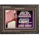 CAST OFF THE WORKS OF DARKNESS  Scripture Art Prints Wooden Frame  GWFAVOUR10572  