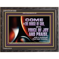 THE VOICE OF JOY AND PRAISE  Wall Décor  GWFAVOUR10589  "45X33"