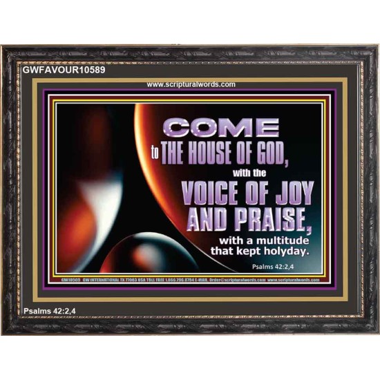 THE VOICE OF JOY AND PRAISE  Wall Décor  GWFAVOUR10589  