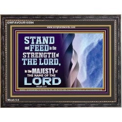 STAND AND FEED IN THE STRENGTH OF THE LORD  Décor Art Work  GWFAVOUR10594  