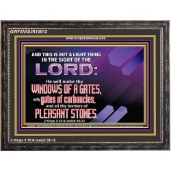 I WILL MAKE THY BORDERS OF PLEASANT STONES  Custom Modern Wall Art  GWFAVOUR10612  "45X33"