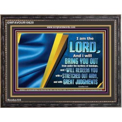 I WILL REDEEM YOU WITH A STRETCHED OUT ARM  New Wall Décor  GWFAVOUR10620  "45X33"