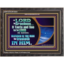 BLESSED IS THE MAN THAT TRUSTETH IN THE LORD  Scripture Wall Art  GWFAVOUR10641  "45X33"