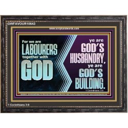 BE GOD'S HUSBANDRY AND GOD'S BUILDING  Large Scriptural Wall Art  GWFAVOUR10643  "45X33"