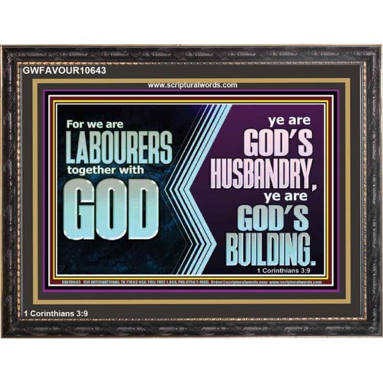 BE GOD'S HUSBANDRY AND GOD'S BUILDING  Large Scriptural Wall Art  GWFAVOUR10643  