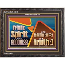 FRUIT OF THE SPIRIT IS IN ALL GOODNESS RIGHTEOUSNESS AND TRUTH  Eternal Power Picture  GWFAVOUR10649  "45X33"