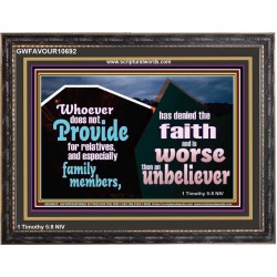 DO NOT FORSAKE YOUR RELATIVES ESPECIALLY FAMILY MEMBERS  Ultimate Power Wooden Frame  GWFAVOUR10692  "45X33"