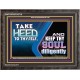 TAKE HEED TO THYSELF AND KEEP THY SOUL DILIGENTLY  Sanctuary Wall Wooden Frame  GWFAVOUR10718  