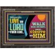 DILIGENTLY LOVE THE LORD WALK IN ALL HIS WAYS  Unique Scriptural Wooden Frame  GWFAVOUR10720  