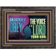 DILIGENTLY OBEY THE VOICE OF THE LORD OUR GOD  Bible Verse Art Prints  GWFAVOUR10724  