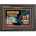 JEHOVAH JIREH OUR GOODNESS FORTRESS HIGH TOWER DELIVERER AND SHIELD  Scriptural Wooden Frame Signs  GWFAVOUR10747  "45X33"