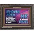 JEHOVAH JIREH OUR GOODNESS FORTRESS HIGH TOWER DELIVERER AND SHIELD  Encouraging Bible Verses Wooden Frame  GWFAVOUR10750  "45X33"