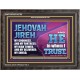 JEHOVAH JIREH OUR GOODNESS FORTRESS HIGH TOWER DELIVERER AND SHIELD  Encouraging Bible Verses Wooden Frame  GWFAVOUR10750  